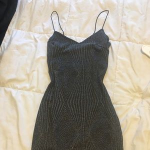 Mini bodycon sparkly dress xs small loose thread